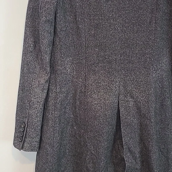 Neil Barrett Wool Trench Coat Steampunk Y2K Snap Front Luxury Winter‎ Womens XS